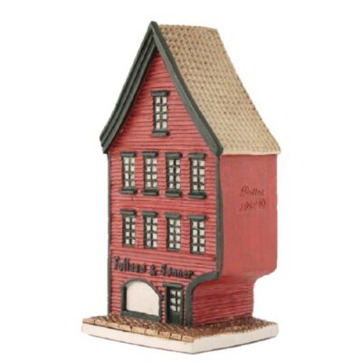 Follesø Bryggen i Bergen miniatyrhus, 10 cm, håndlagd av Lillesanddesign.no