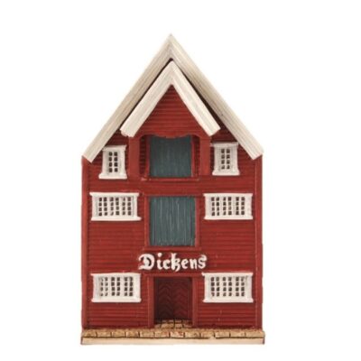 Dickens Stavanger miniatyrhus, 11 cm, håndlagd av Lillesanddesign.no