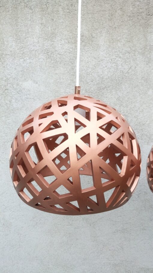 Taklampe Birds Nest design, kopper, liten, 19 x 26 cm - Bilde 5