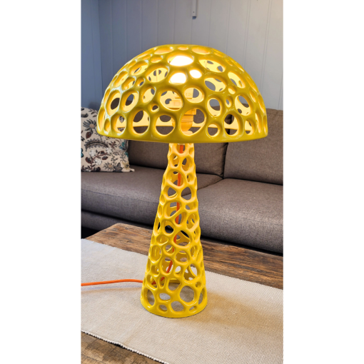 Korall bordlampe med korall lampeskjerm i diverse farger - Bilde 6